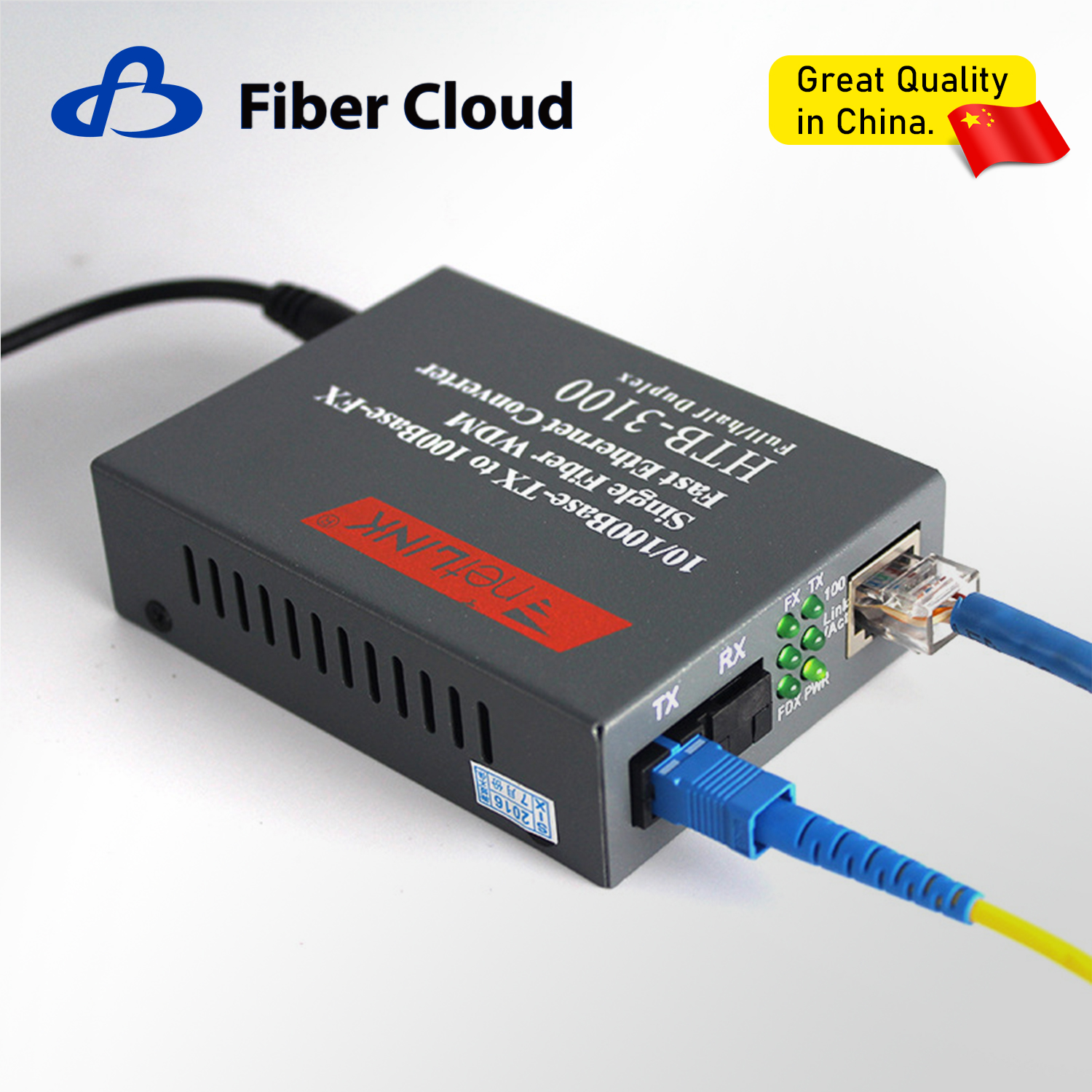 10/100/1000m Single/Dual Optic Fiber to Ethernet Sc Media Converter