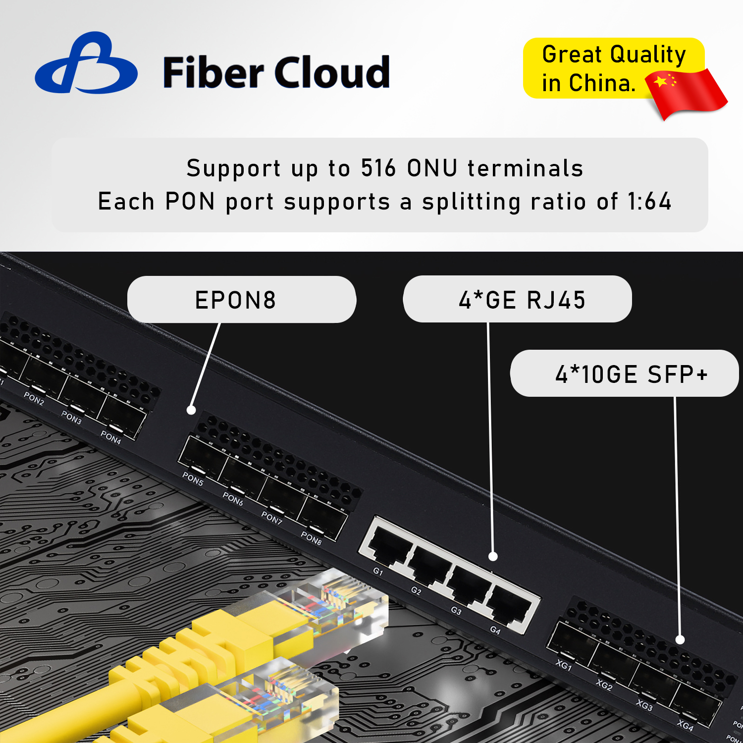 FTTH Epon ONU 8 Ports SFP Fiber Optical Terminal Network Products Mini Olt