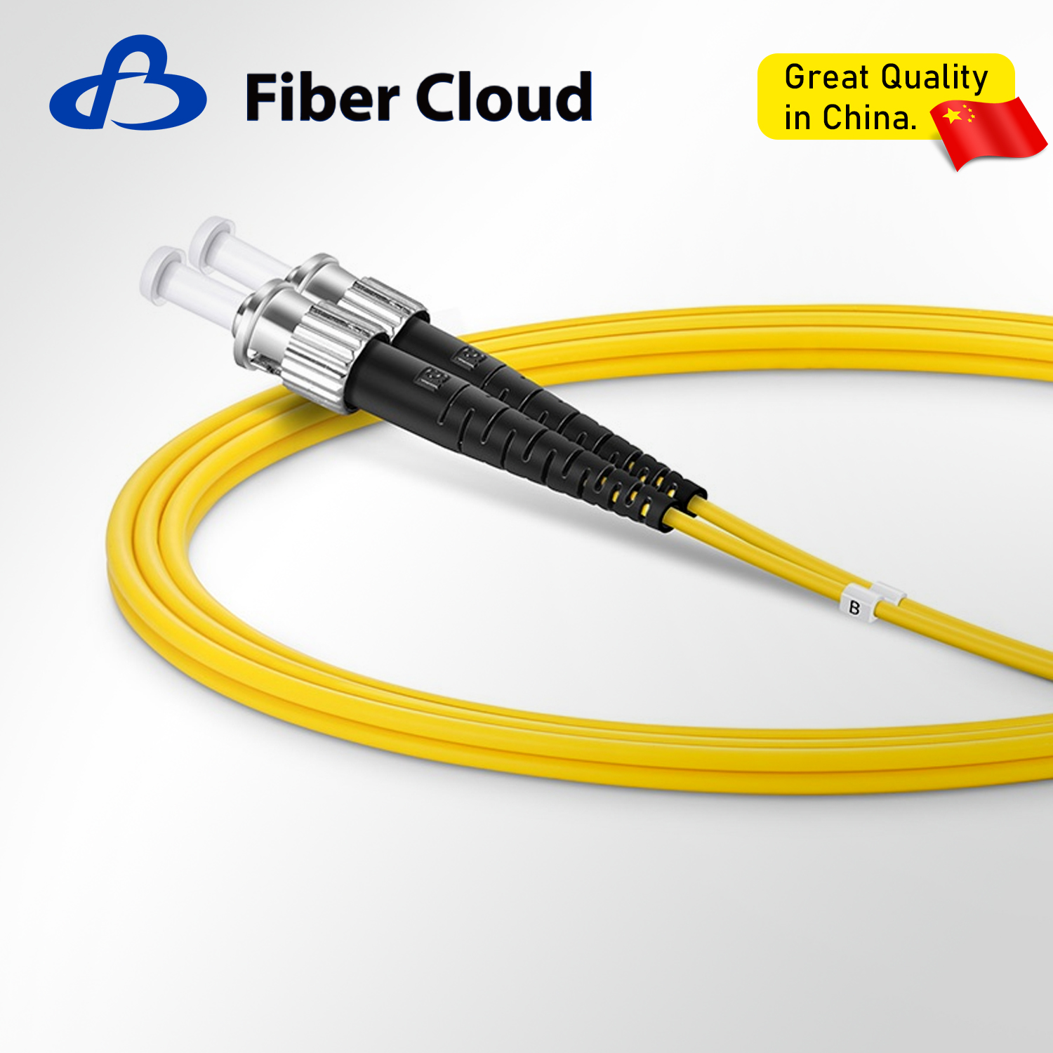 2.0mm LC/UPC to ST/UPC Duplex OS2 Single Mode Riser Ofnr Tight-Buffered Fiber Optic Patchcord