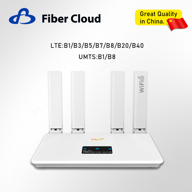 4G LTE WiFi6 Cat4 External Antenna Type-C Data Cable Power Card Wireless Router