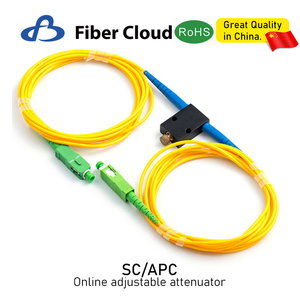 SC/UPC/APC 1-60dB Single Mode 0.9mm 2mm Optical Cable Connector Online Adjustable Fiber Optic Attenuator